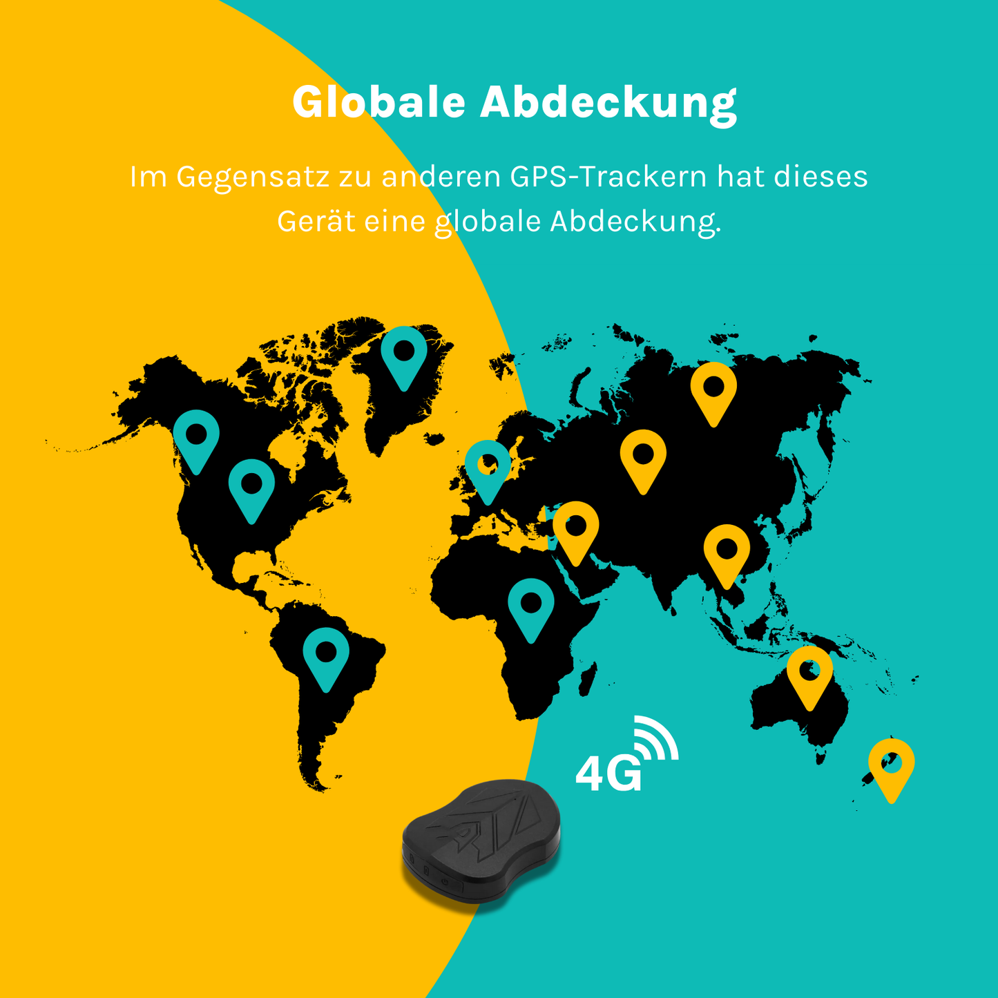 Premium 4G GPS-Tracker ohne Abonnement 