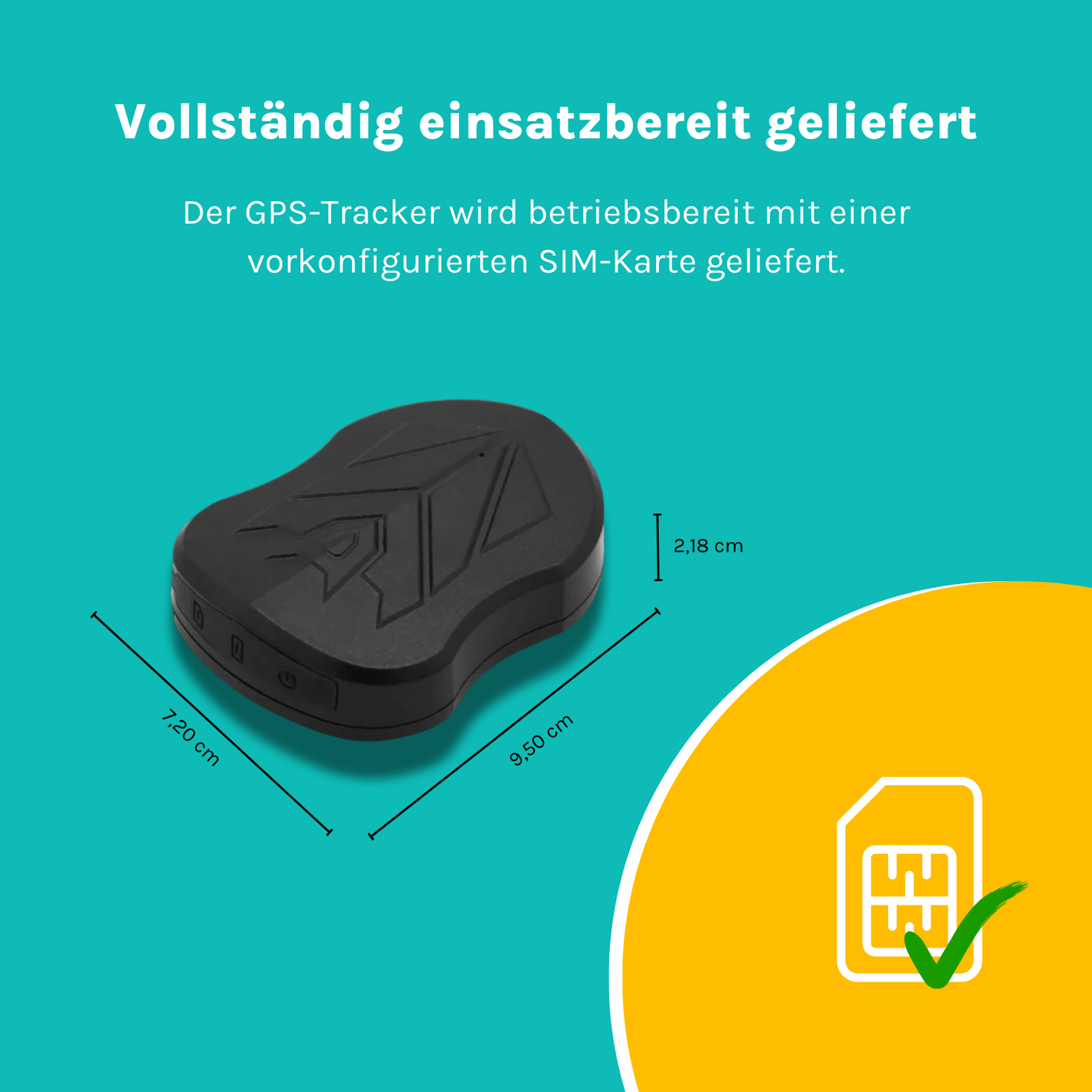 Premium 4G GPS-Tracker ohne Abonnement 