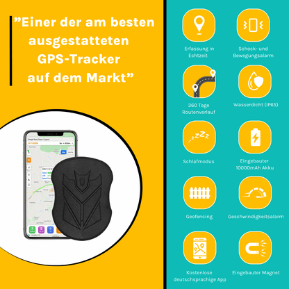 Premium 4G GPS-Tracker ohne Abonnement 
