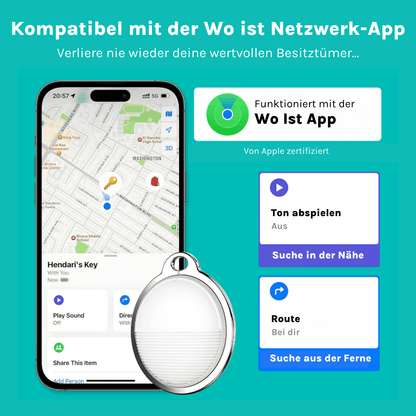 Premium SmartTag. Die Alternative zum AirTag (4-er Pack).