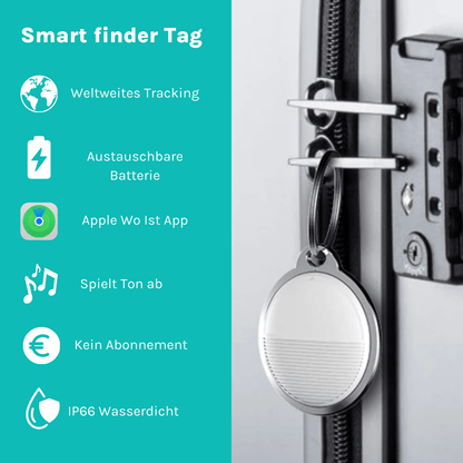 Premium SmartTag. Die Alternative zum AirTag (4-er Pack).