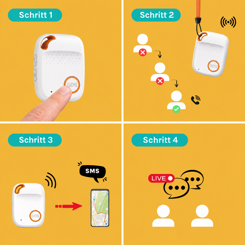 So funktioniert der mobile Notrufknopf